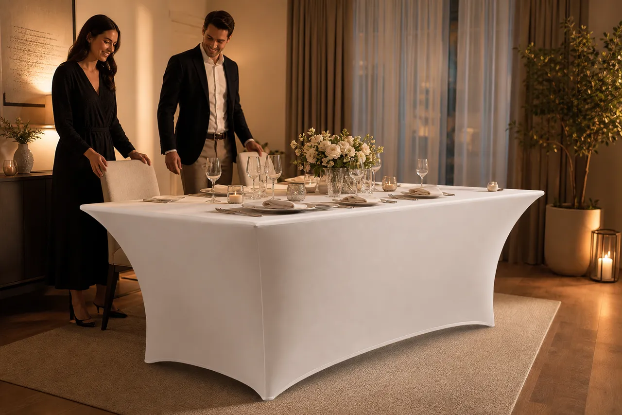 A cleaner table setting for hosting