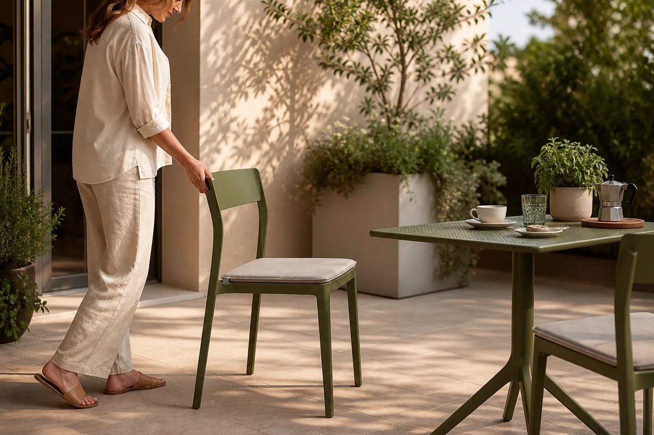Easy to place, ready for terrace moments