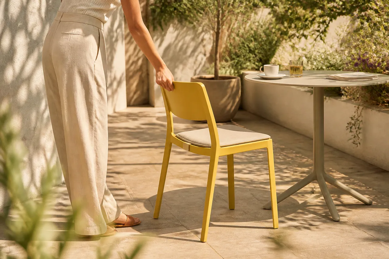 Made for sunshine, easy to move outdoors