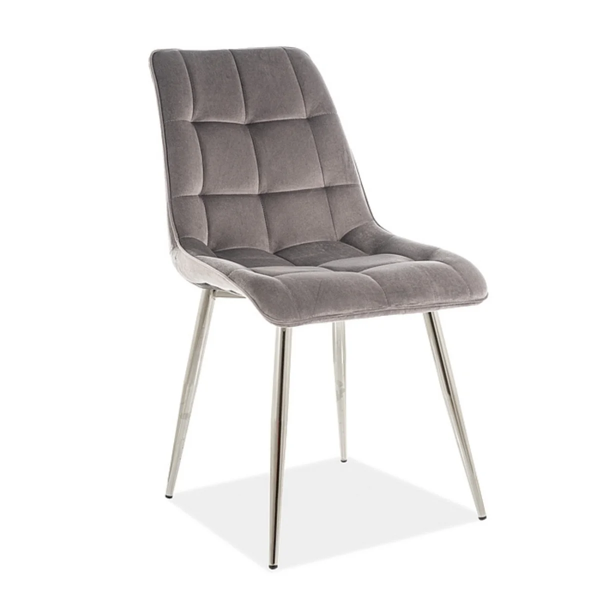 Szürke · CHICVCHSZ · Krzesło Chic Chrom Velvet
