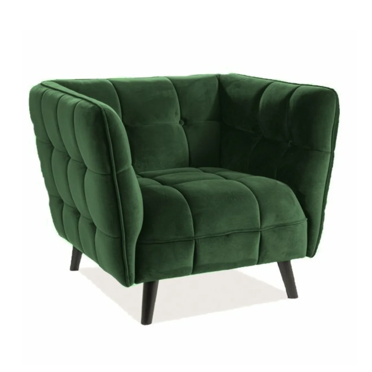 Zöld · Fotel Castello Velvet 1 · CASTELLO1V78